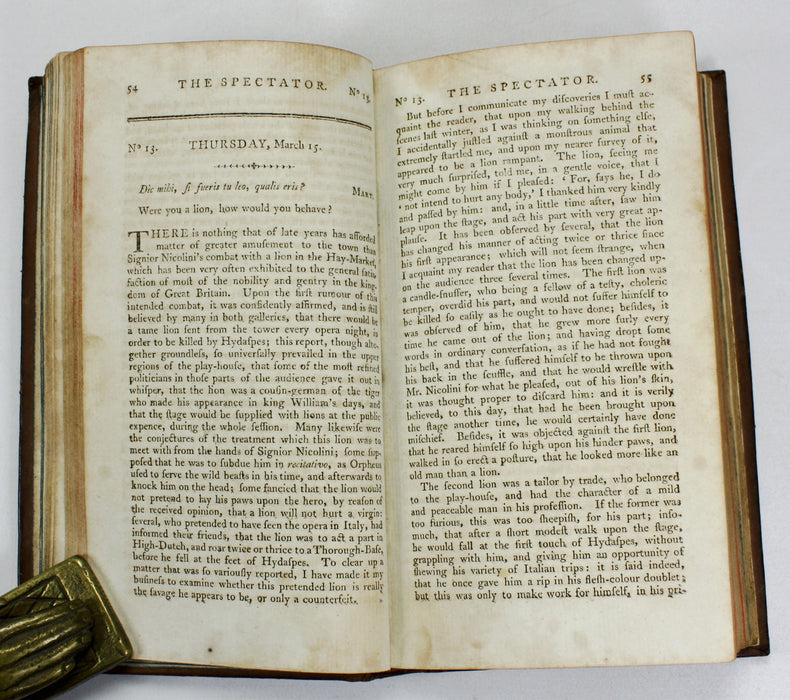 The Spectator, In Eight Volumes, 1791, David Niven, Glasgow