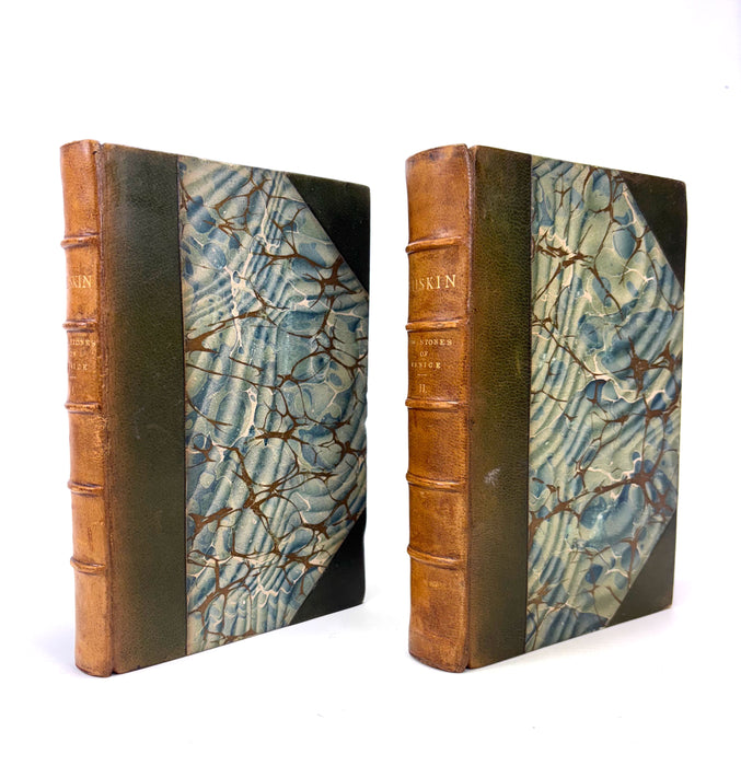 The Stones of Venice; 2 Volume set, by John Ruskin, 1892