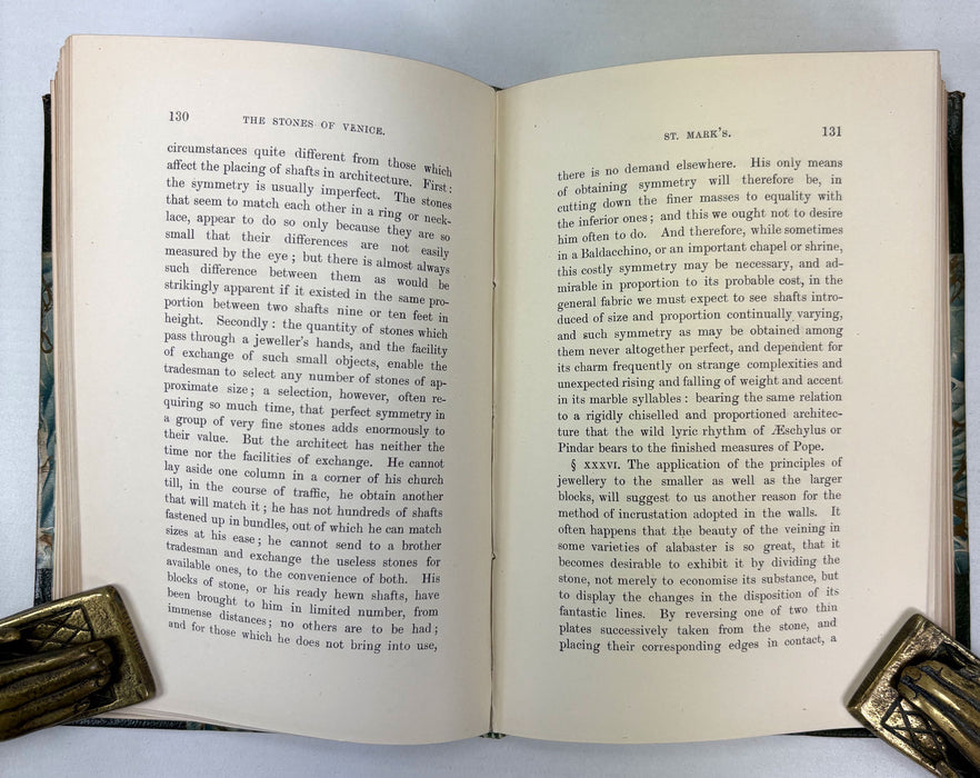 The Stones of Venice; 2 Volume set, by John Ruskin, 1892