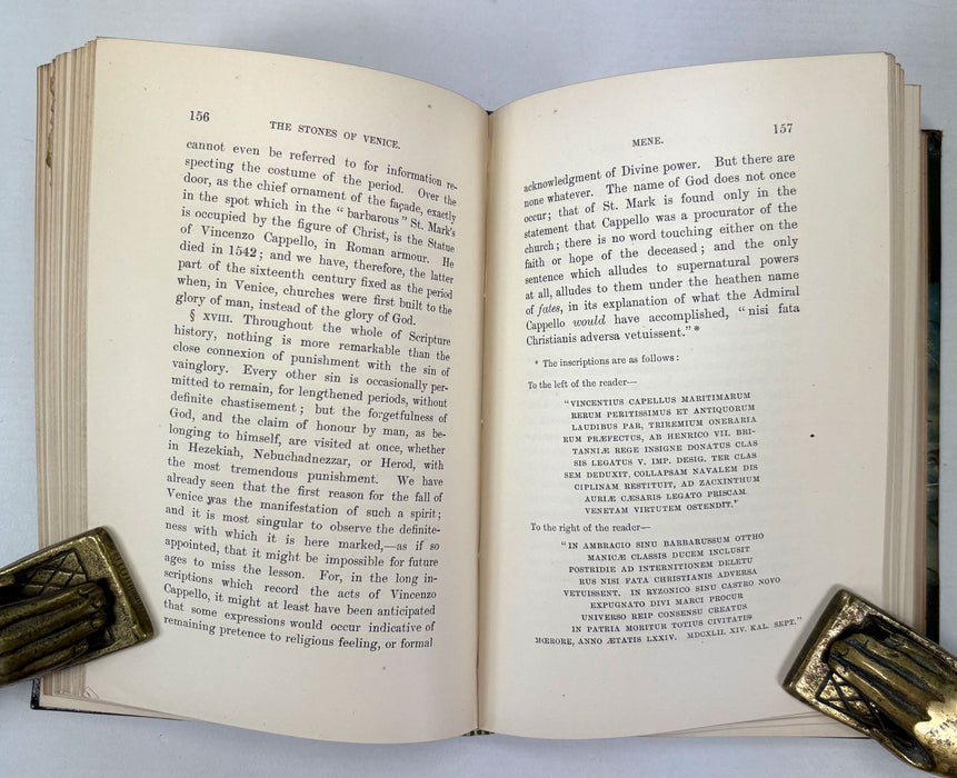 The Stones of Venice; 2 Volume set, by John Ruskin, 1892