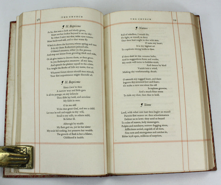 The Temple; Sacred Poems & Private Ejaculations, George Herbert, Nonesuch Press, Numbered, Limited edition, 1927