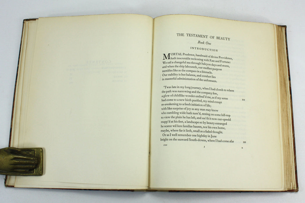The Testament of Beauty; A Poem in Four Books, Robert Bridges, 1930