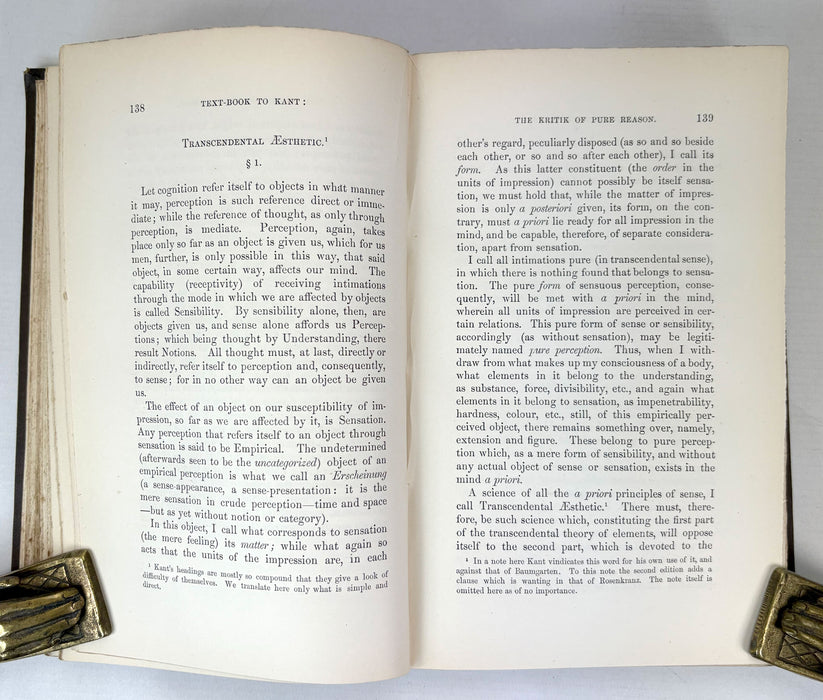 The Text-Book to Kant; Aesthetic, Categories, Schematism, James Hutchison Stirling, Oliver and Boyd, 1881