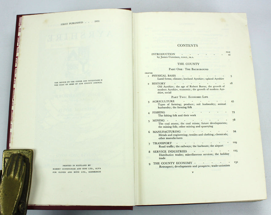 The Third Statistical Account of Scotland; Ayrshire, John Strawhorn and William Boyd, 1951