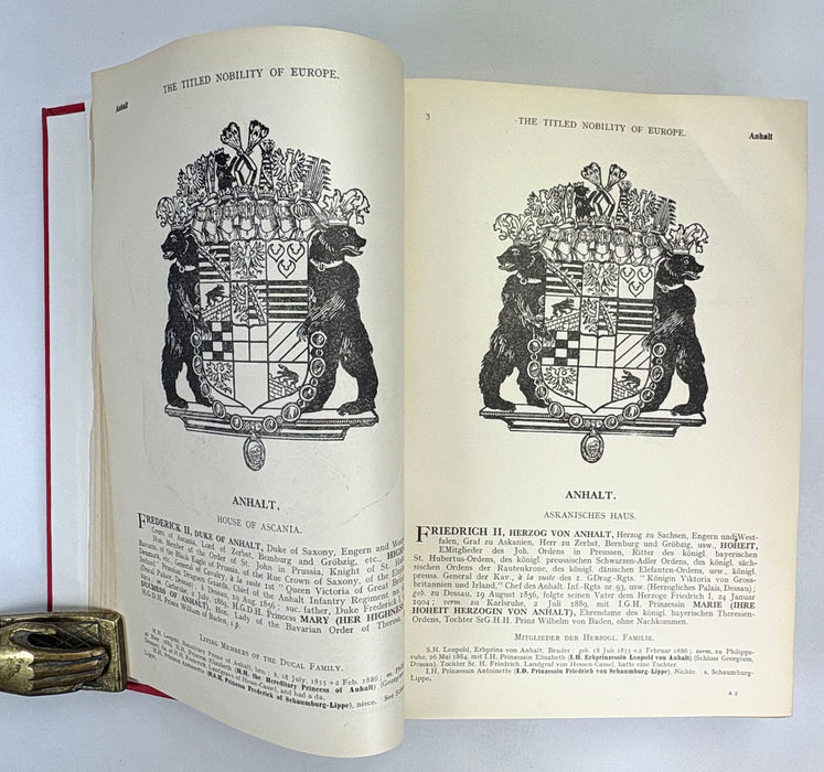 The Titled Nobility of Europe; An International Peerage, Marquis of Ruvigny, 1914 first edition