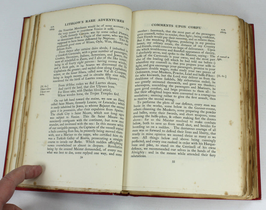 The Totall Discourse of The Rare Adventures & Painefull Peregrinations, William Lithgow, 1906. Limited edition.