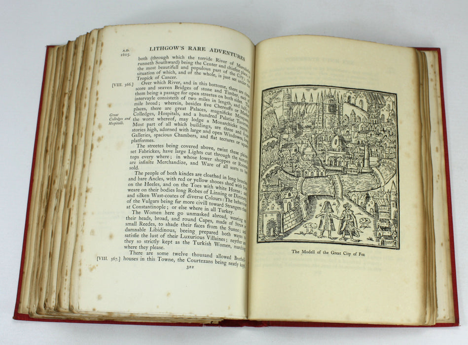 The Totall Discourse of The Rare Adventures & Painefull Peregrinations, William Lithgow, 1906. Limited edition.