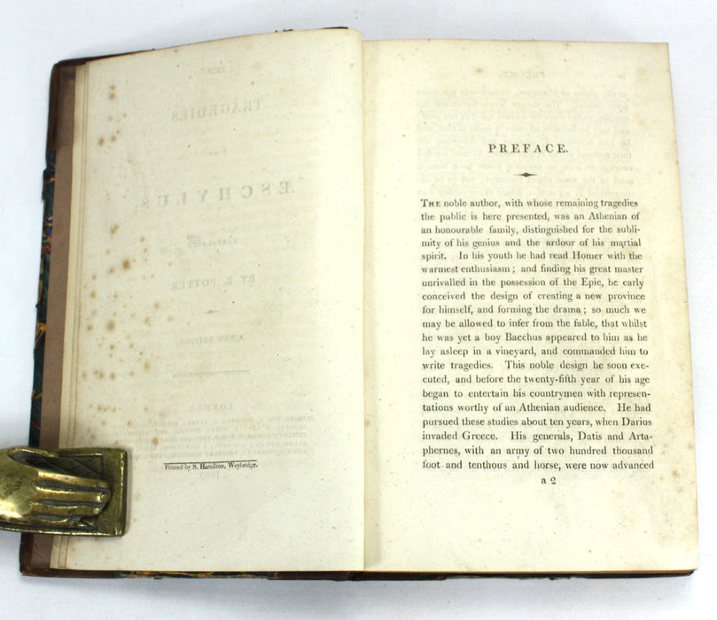 The Tragedies of Aeschylus, Translated by R. Potter, 1809