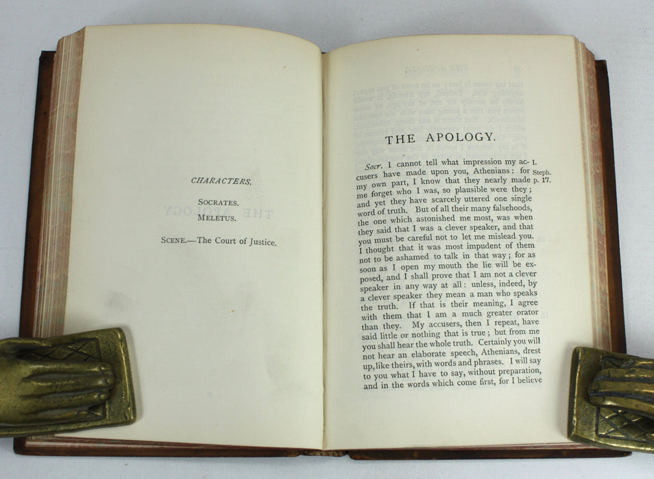 The Trial and Death of Socrates, Being The Euthyphron, Apology, Crito, and Phaedo of Plato, F.J. Church, 1887