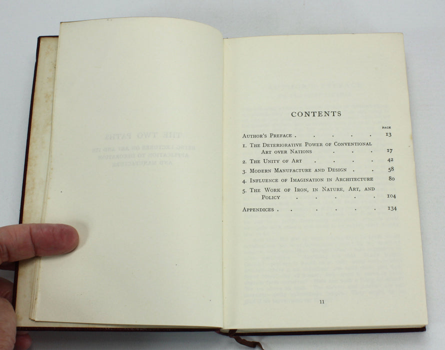 The Two Paths; Lectures on Architecture and Painting, Pre-Raphaelitism and Notes on the Turner Gallery, John Ruskin, 1908