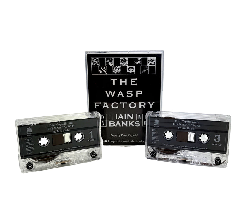 The Wasp Factory, Iain Banks, Dual Cassette Audiobook read by Peter Capaldi, 2001