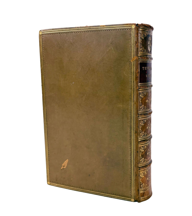 The Works of Alfred Lord Tennyson, Poet Laureate, Macmillan and Co., 1890. Prize binding signed by the English literary critic, Andrew Cecil Bradley