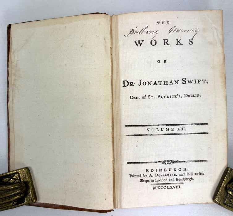 The Works of Dr. Jonathan Swift, in Thirteen Volumes, complete, 1768, Edinburgh