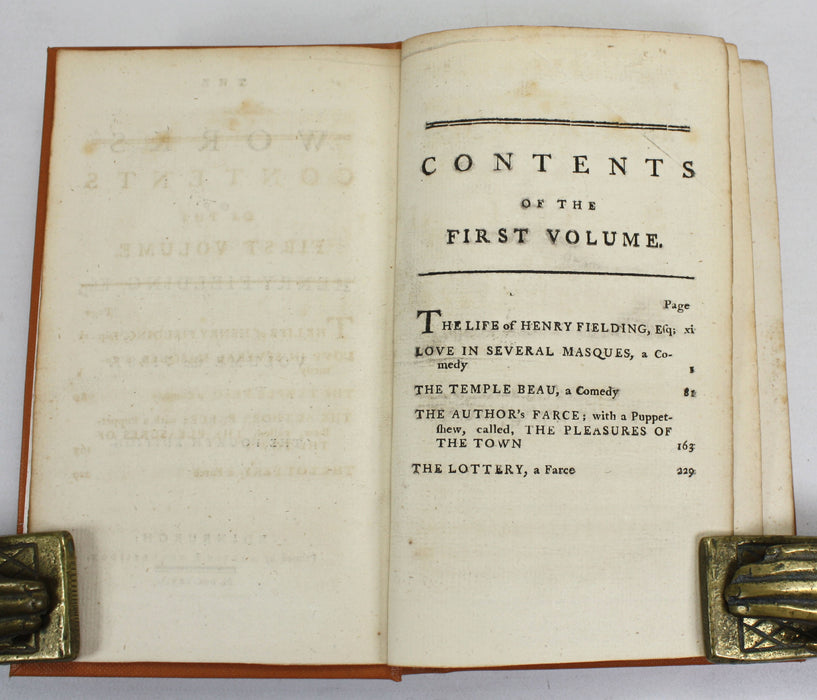 The Works of Henry Fielding, Esq.; In Twelve Volumes with the Life of the Author, The Fourth Edition, 1767, Martin & Wotherspoon, Edinburgh