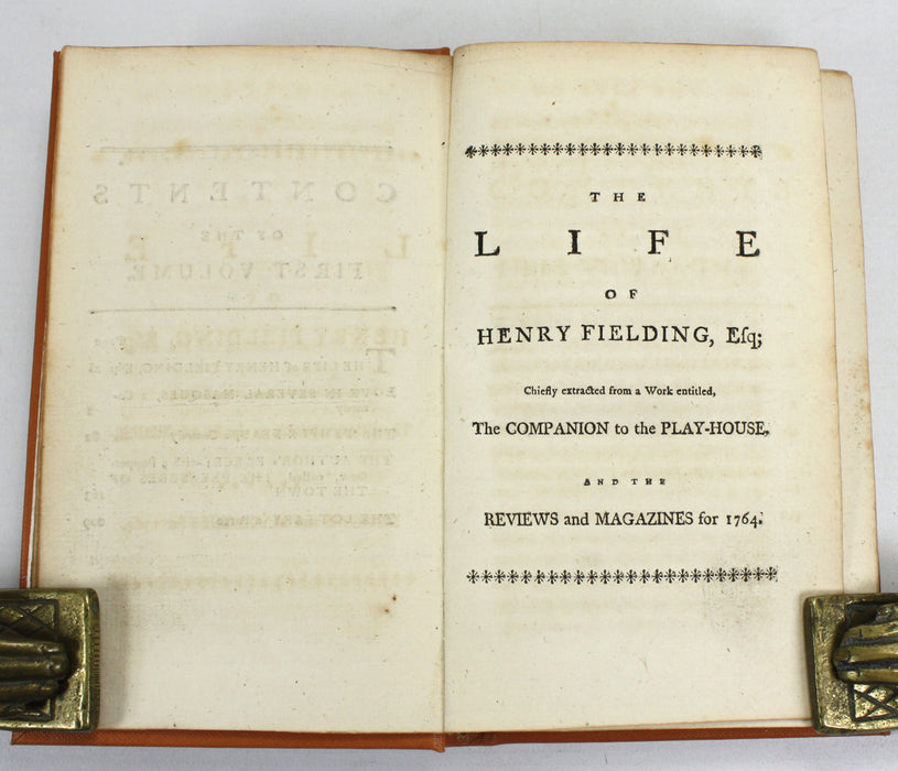 The Works of Henry Fielding, Esq.; In Twelve Volumes with the Life of the Author, The Fourth Edition, 1767, Martin & Wotherspoon, Edinburgh