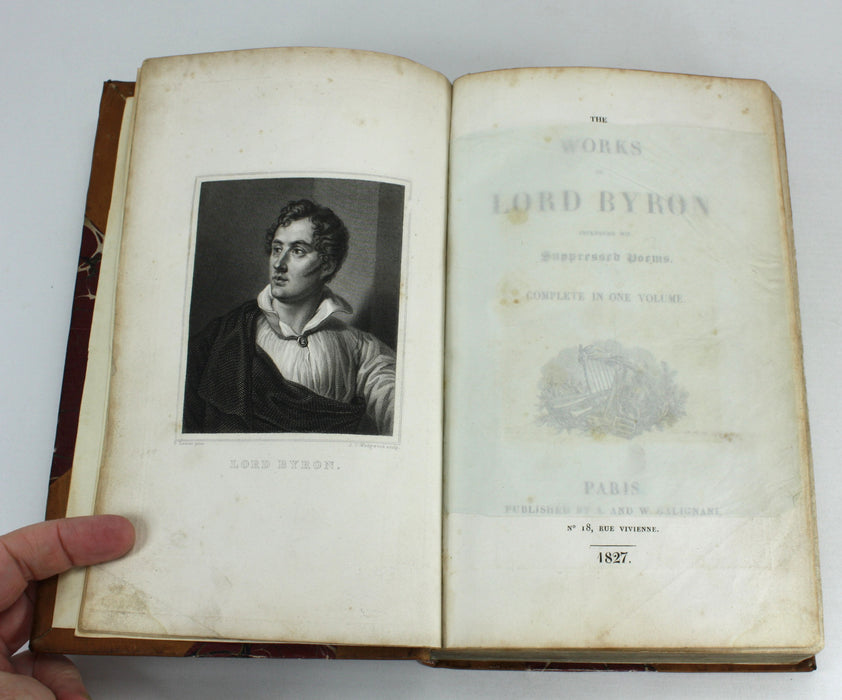 The Works of Lord Byron including his Suppressed Poems, Galignani, Paris 1827