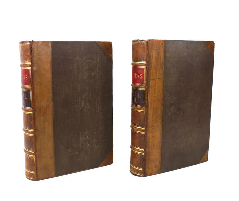 The Works of Robert Burns; with a Complete Life of the Poet, Professor Wilson, Two Volumes complete, 1847