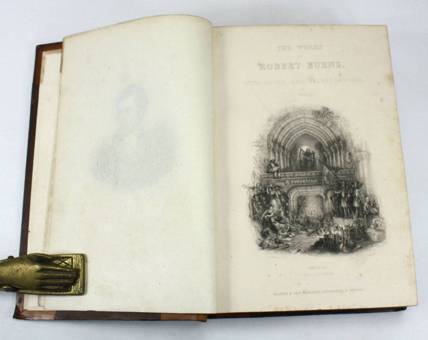 The Works of Robert Burns; with a Complete Life of the Poet, Professor Wilson, Two Volumes complete, 1847