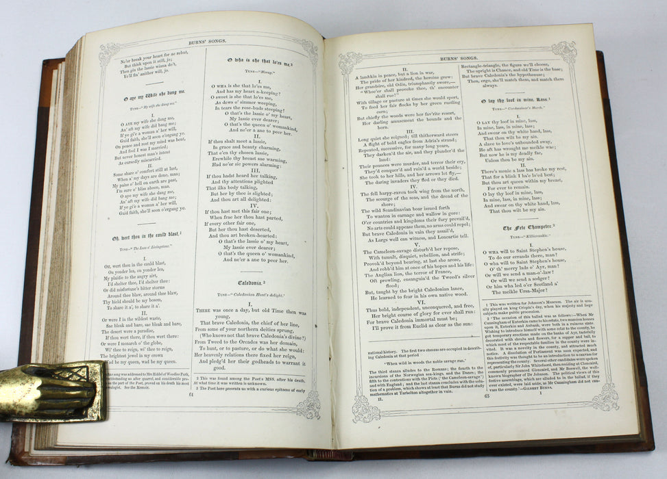 The Works of Robert Burns; with a Complete Life of the Poet, Professor Wilson, Two Volumes complete, 1847