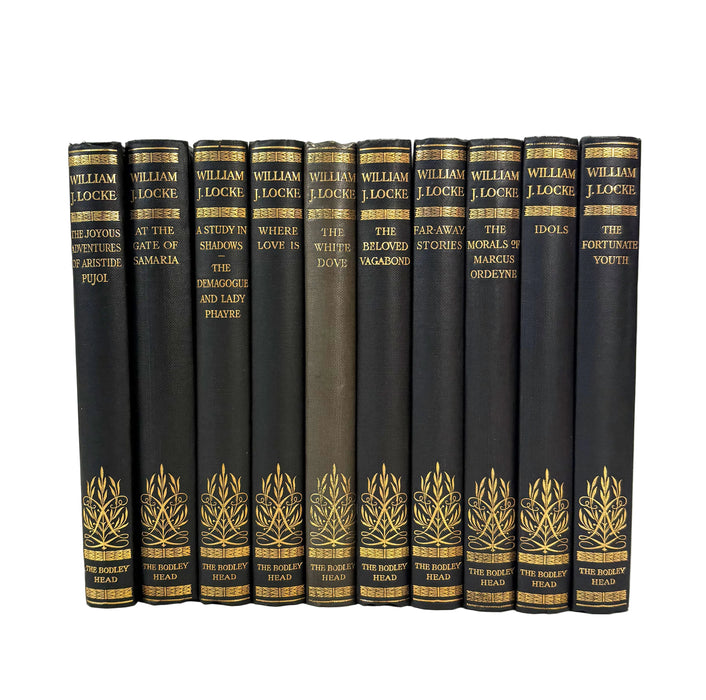The Works of William J. Locke, Autograph Edition, 10 Volumes, published by John Lane, The Bodley Head, 1925-26