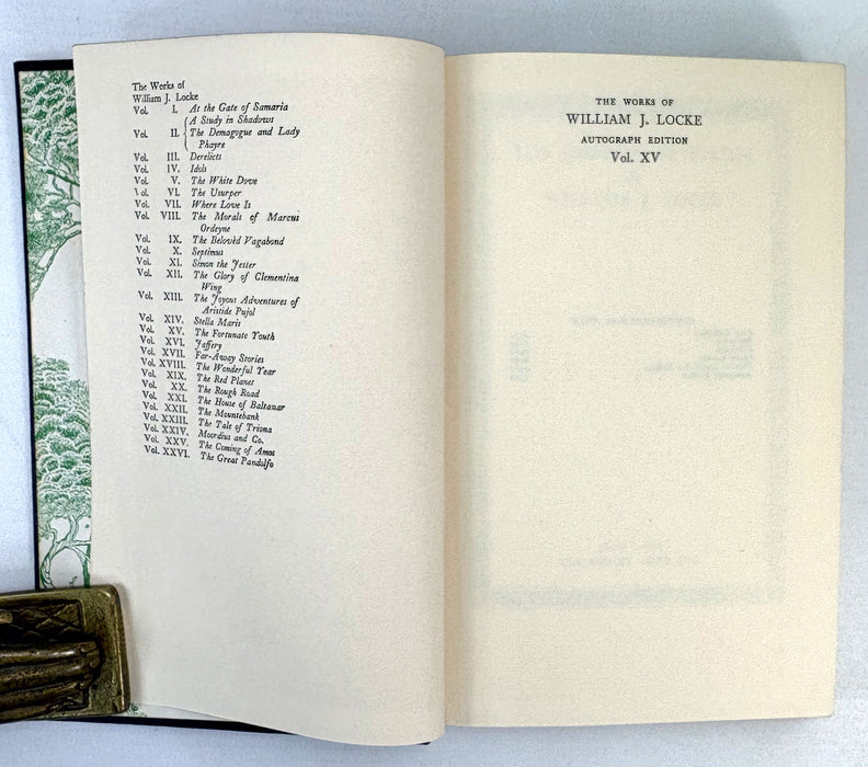 The Works of William J. Locke, Autograph Edition, 10 Volumes, published by John Lane, The Bodley Head, 1925-26