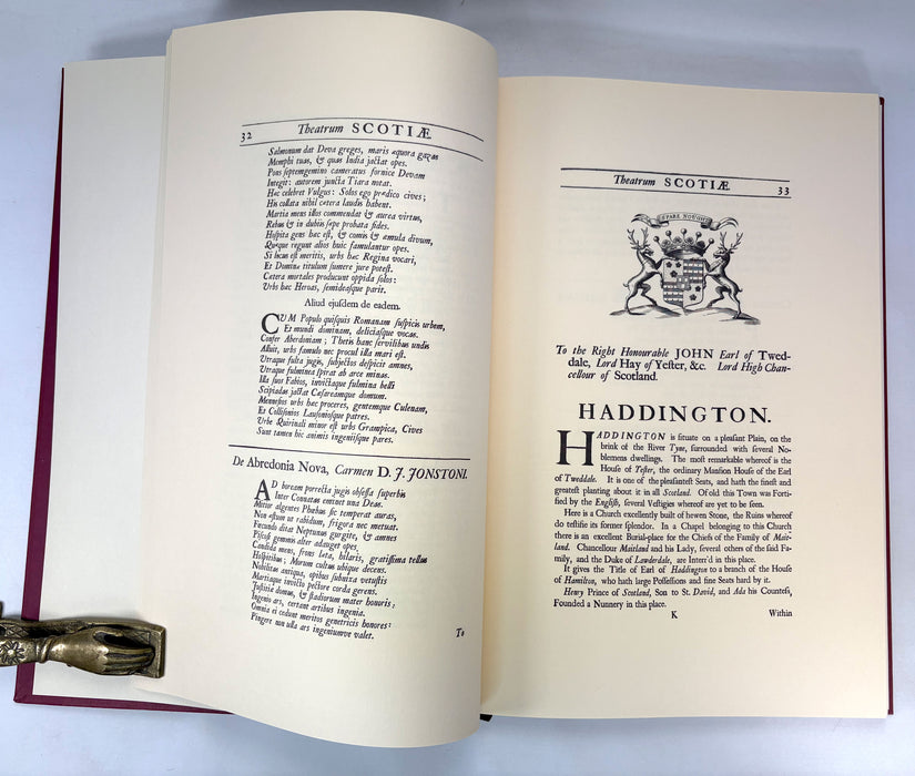 Theatrum Scotiae by John Slezer, a facsimile reproduction of the original first edition of 1693, published by Heritage Press, limited edition 35/500