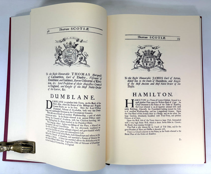 Theatrum Scotiae by John Slezer, a facsimile reproduction of the original first edition of 1693, published by Heritage Press, limited edition 35/500