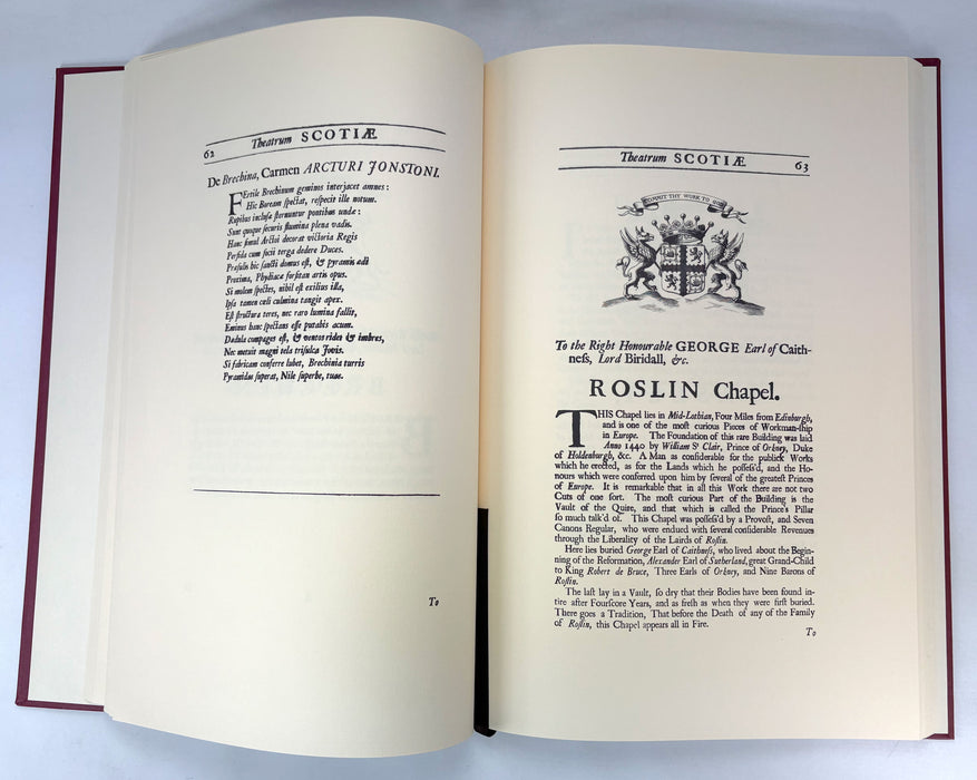Theatrum Scotiae by John Slezer, a facsimile reproduction of the original first edition of 1693, published by Heritage Press, limited edition 35/500