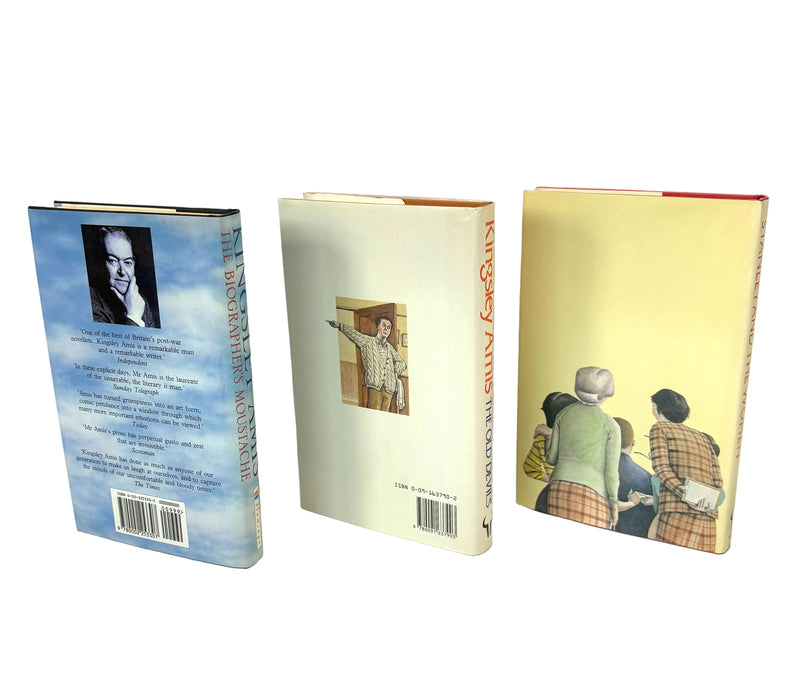 Three first editions by Kingsley Amis; Stanley and the Women; The Old Devils; The Biographer's Moustache