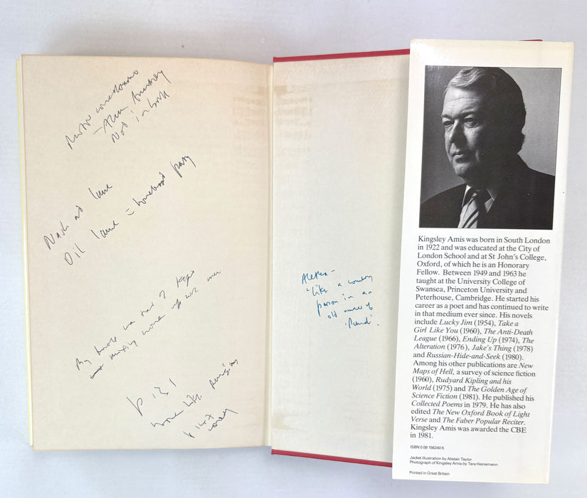 Three first editions by Kingsley Amis; Stanley and the Women; The Old Devils; The Biographer's Moustache