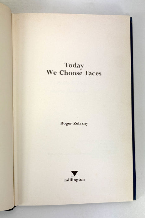 Today We Choose Faces, Roger Zelazny, Millington, London, 1974