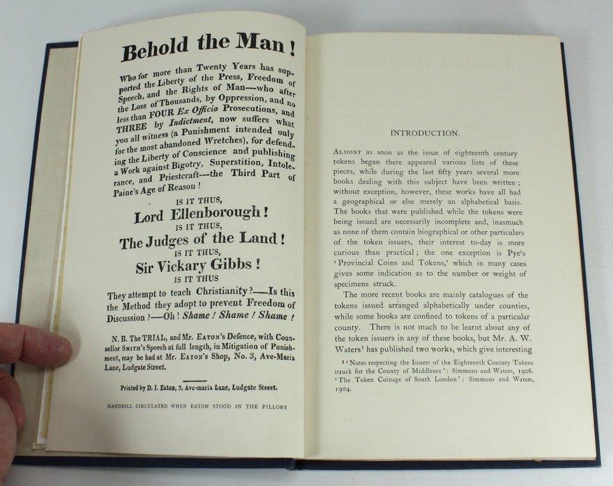 Tokens of the Eighteenth Century connected with Booksellers & Bookmakers, W. Longman, 1916