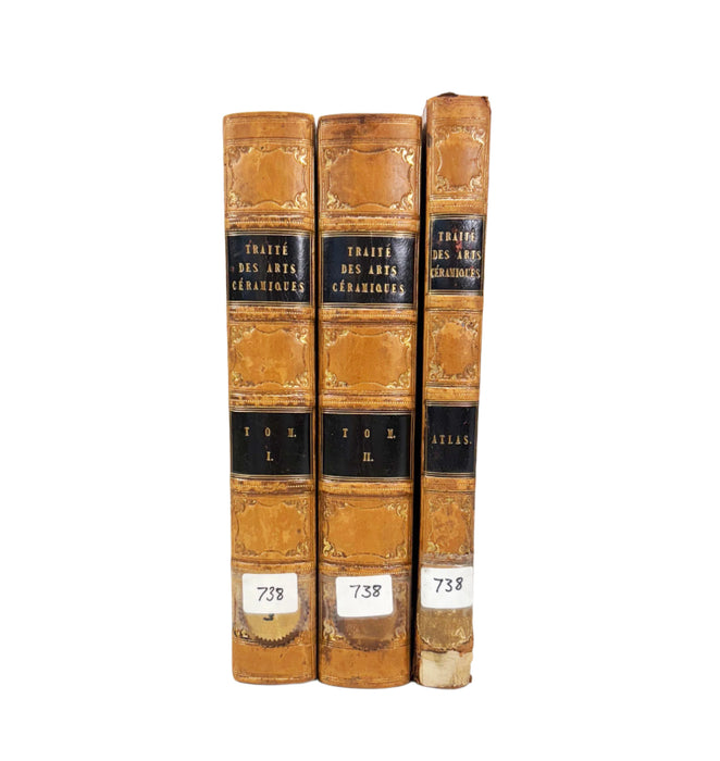 Traite Des Arts Ceramiques Ou Des Poteries, Alexandre Brongniart, 1844, 3 Volumes complete