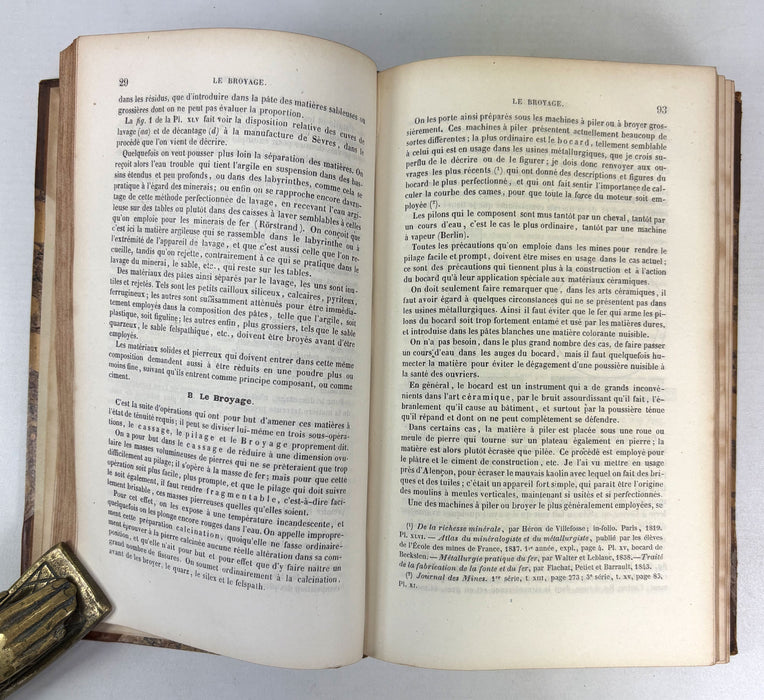 Traite Des Arts Ceramiques Ou Des Poteries, Alexandre Brongniart, 1844, 3 Volumes complete