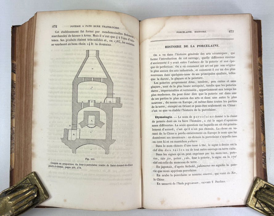 Traite Des Arts Ceramiques Ou Des Poteries, Alexandre Brongniart, 1844, 3 Volumes complete