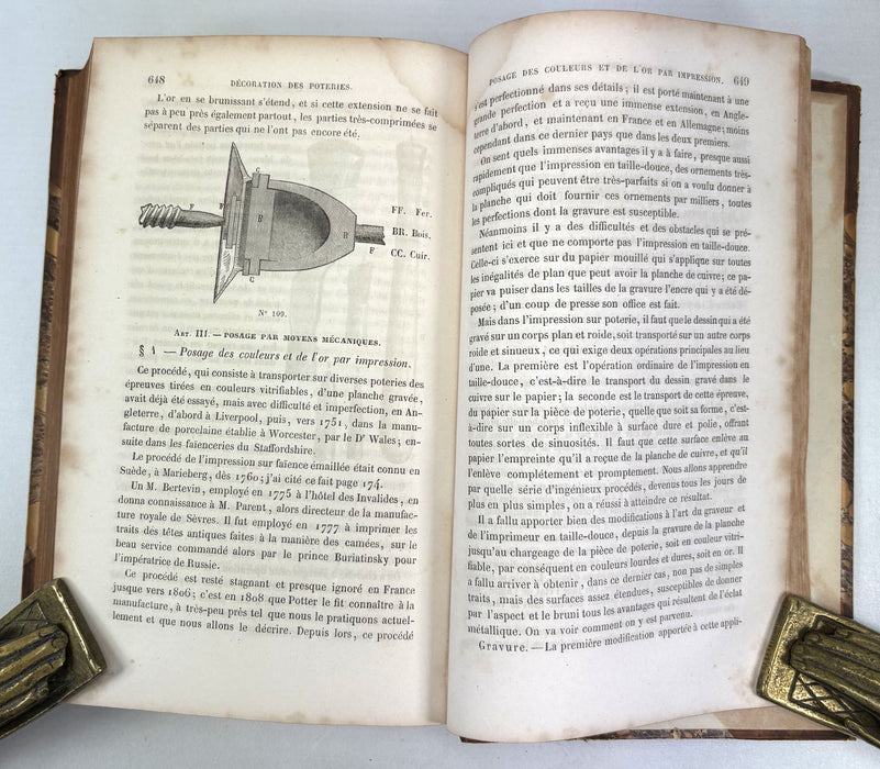 Traite Des Arts Ceramiques Ou Des Poteries, Alexandre Brongniart, 1844, 3 Volumes complete
