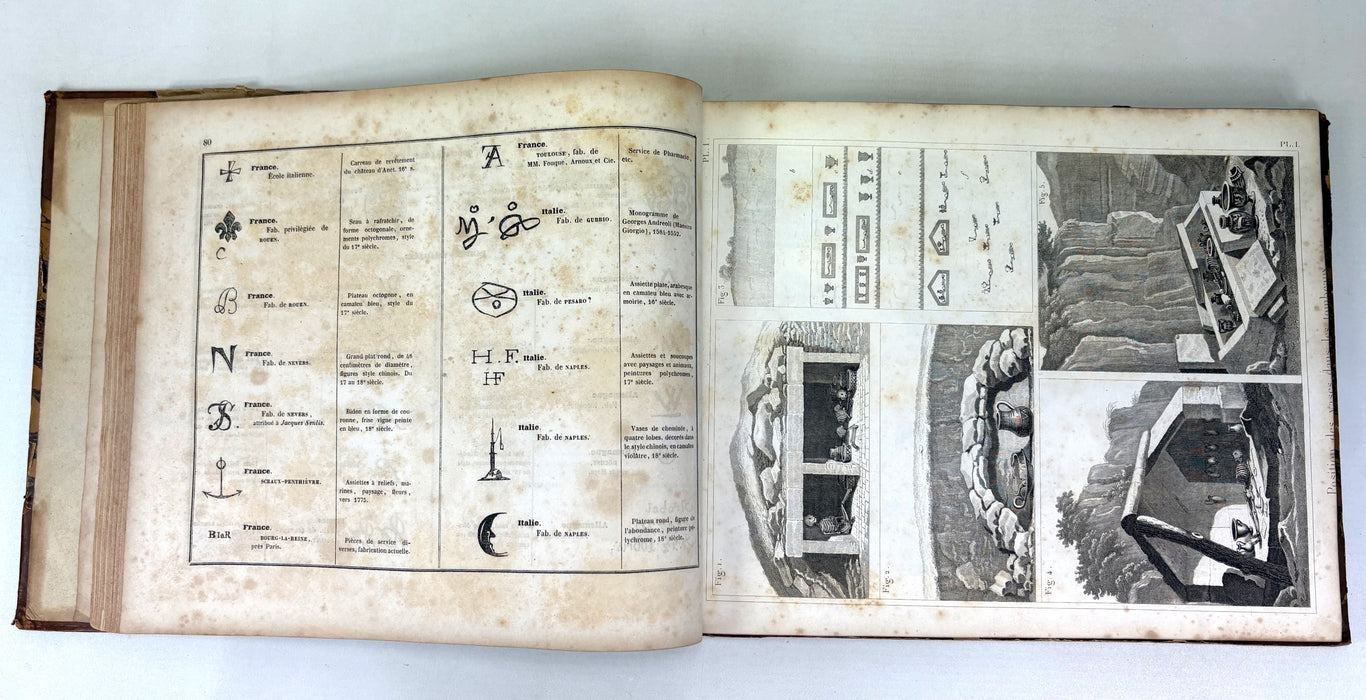Traite Des Arts Ceramiques Ou Des Poteries, Alexandre Brongniart, 1844, 3 Volumes complete