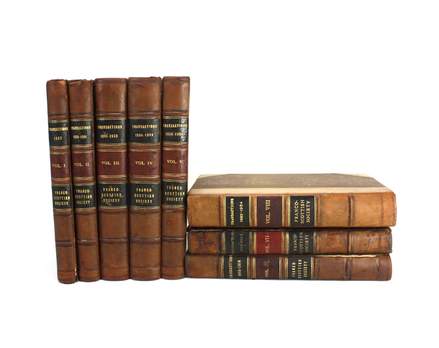 Transactions of the Franco-Scottish Society, 1897-1935, 8 Volume Set