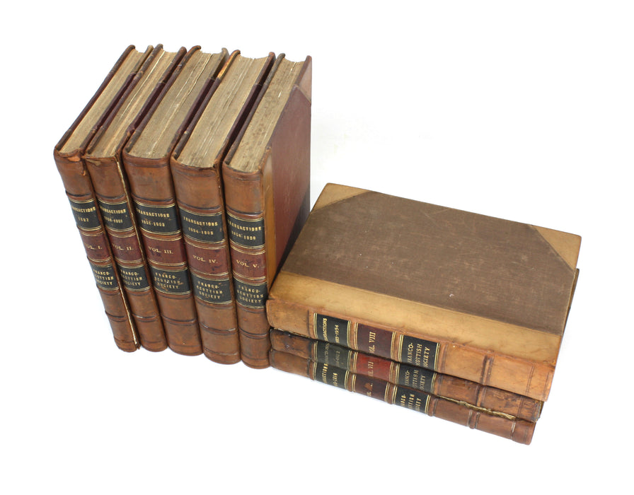 Transactions of the Franco-Scottish Society, 1897-1935, 8 Volume Set