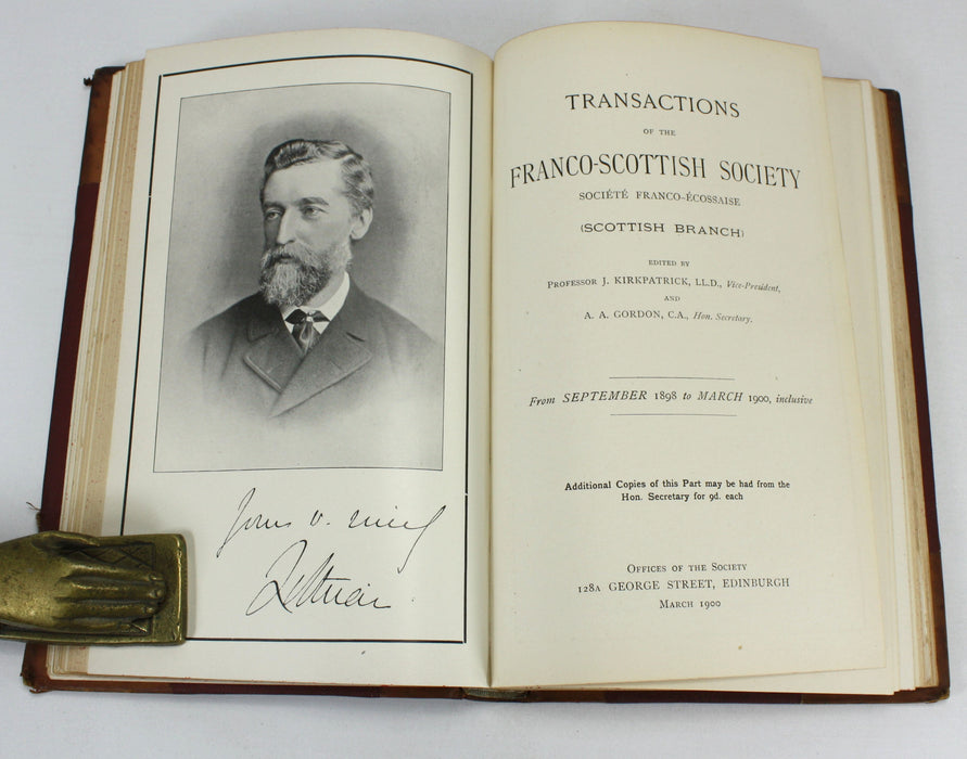 Transactions of the Franco-Scottish Society, 1897-1935, 8 Volume Set