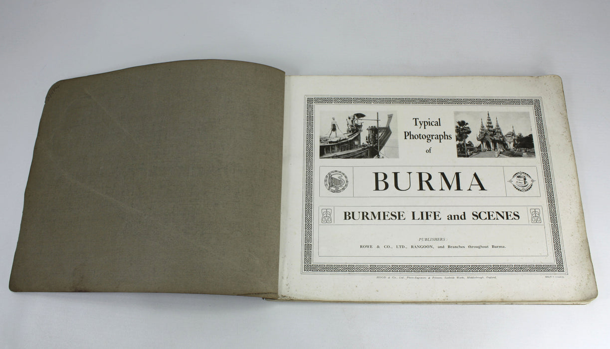 Typical Photographs of Burma, Burmese Life and Scenes, Rangoon, c. 1922