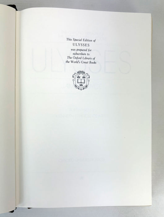 Ulysses, by James Joyce, The Franklin Library/Oxford University Press, 1983, Special Edition
