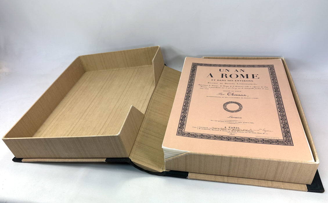 Un An a Rome et Dans Ses Environs, Recueil de dessins lithographiés, Antoine Jean Baptiste Thomas, Edizioni Di Gabriele E Mariateresa Benincasa, 1972