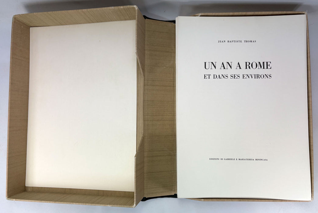 Un An a Rome et Dans Ses Environs, Recueil de dessins lithographiés, Antoine Jean Baptiste Thomas, Edizioni Di Gabriele E Mariateresa Benincasa, 1972