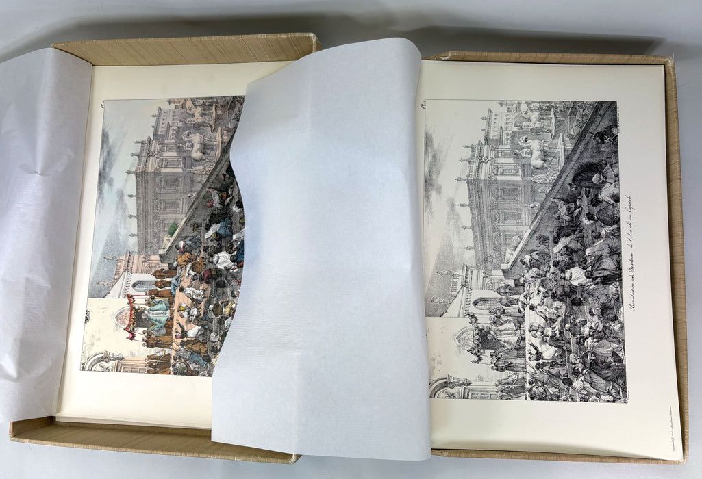 Un An a Rome et Dans Ses Environs, Recueil de dessins lithographiés, Antoine Jean Baptiste Thomas, Edizioni Di Gabriele E Mariateresa Benincasa, 1972