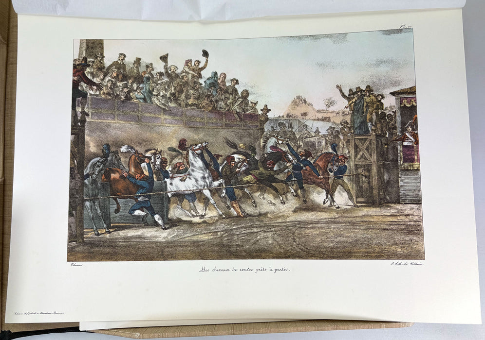 Un An a Rome et Dans Ses Environs, Recueil de dessins lithographiés, Antoine Jean Baptiste Thomas, Edizioni Di Gabriele E Mariateresa Benincasa, 1972