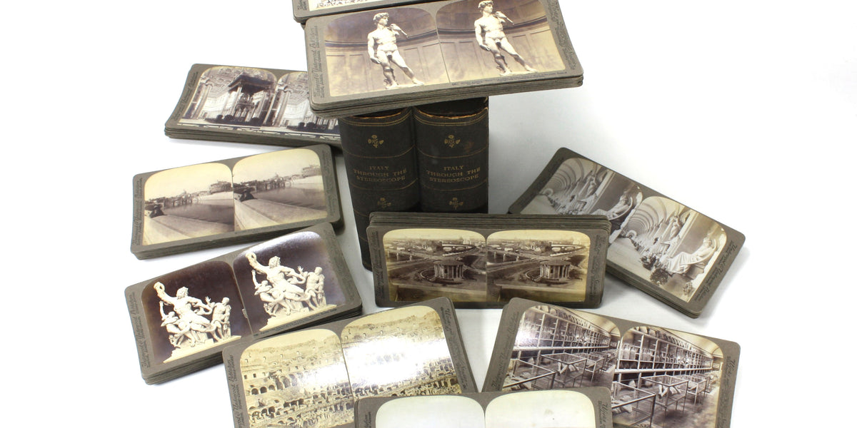 rare stereoscope cards Stereoscope Card by Charles Emery 1880, Moonlight View Main St Silver Cliff Colorado creating a richly dimensional image long before screens ever existed Stereoscope Cards Charles Emery Moonlight