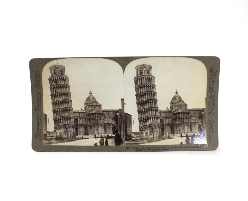 Underwood & Underwood Stereoscope 100 card set; Italy Through the Stereoscope, c. 1908