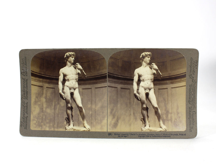 Underwood & Underwood Stereoscope 100 card set; Italy Through the Stereoscope, c. 1908