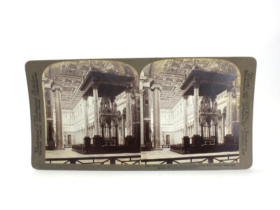 Underwood & Underwood Stereoscope 100 card set; Italy Through the Stereoscope, c. 1908